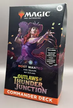 Magic MTG Outlaws of Thunder Junction: Commander Deck Most Wanted -New, Torn Box - Image 1