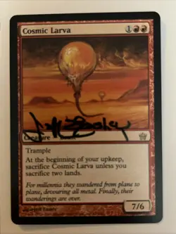 Signed ARTIST PROOF Cosmic Larva Jeff Easley MTG - Image 1