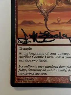 Signed ARTIST PROOF Cosmic Larva Jeff Easley MTG - Image 4