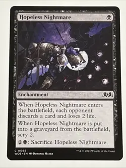 MTG Wilds of Eldraine Hopeless Nightmare 0095 NM - Image 1