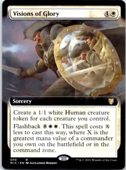 Visions of Glory (Extended Art) - Commander: Innistrad: Midnight Hunt - 70 NM - Image 1