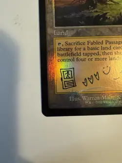 MTG Secret Lair x Post Malone #727 Fabled Passage Foil NM - Image 2
