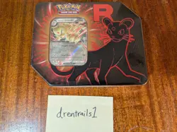 Pokemon TCG: Team Rocket Tin - Team Rocket's Persian ex - New Sealed Unopened - Image 1