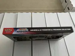 Pokemon TCG Prismatic Evolutions Lucario EX Tyranitar EX Premium Collection NEW - Image 3