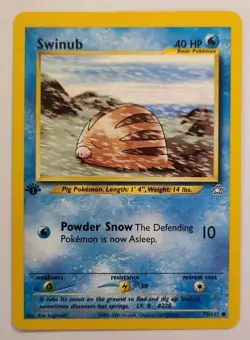 Pokemon SWINUB 79/111 1st Edition Neo Genesis - Light Play 🍒 - Image 2