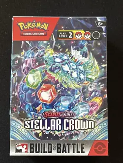 Pokemon TCG New/Sealed Scarlet & Violet Stellar Crown Build and Battle Box - Image 1