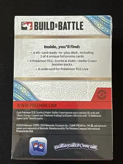 Pokemon TCG New/Sealed Scarlet & Violet Stellar Crown Build and Battle Box - Image 3