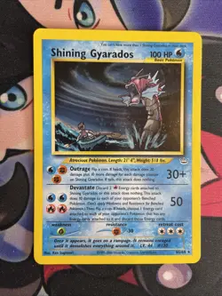 Pokemon TCG Shining Gyarados Neo Revelation with Swirl! Holo - RARE - LP+ - Image 1