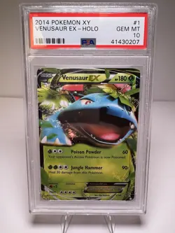 2014 PSA 10 Venusaur EX #1/146 Pokemon TCG XY Base Set Gem Mint *POP 40* - Image 1