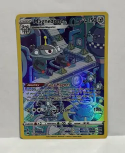 2023 Pokemon TCG Magnezone GG18/GG70 Crown Zenith Galarian Gallery FULL ART RARE - Image 1