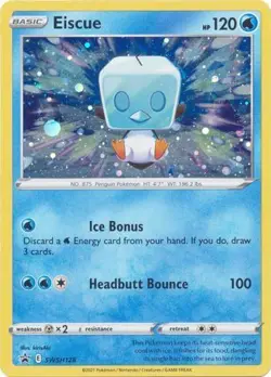 EISCUE SWSH128 PROMO POKEMON (COSMO HOLO RARE, NM) - Image 1
