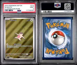 2024 Pokemon SSP EN Slakoth Illustration Rare #212 PSA 9 Mint - Image 3