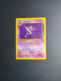 Haunter 21/62 Pokemon TCG Fossil Unlimited Regular Rare HP - Image 2