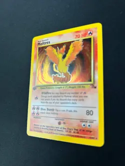 [LP] Moltres Fossil 1st Edition Holo 12/62 - Image 3