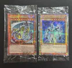 2023 YUGIOH MP23 DUELING HEROES SECRET RARE SEALED RAINBOW DRAGON & NEOS NM SET - Image 1