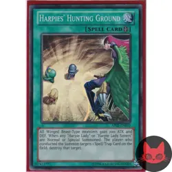 Yugioh Harpies' Hunting Ground AP02-EN010 Super Rare LP - Image 1