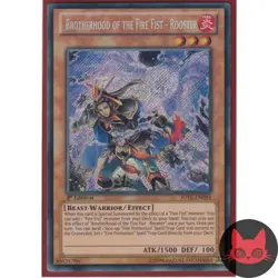 Yugioh Brotherhood of the Fire Fist - Rooster JOTL-EN094 Secret Rare 1st Ed LP - Image 1