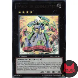 Yugioh Wind-Up Zenmaister GENF-EN042 Ultra Rare 1st Edition LP - Image 1
