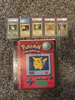 Old Vintage Binder Of 400 Or More Pokemon Cards! Plus Some Graded Cards! - Image 1