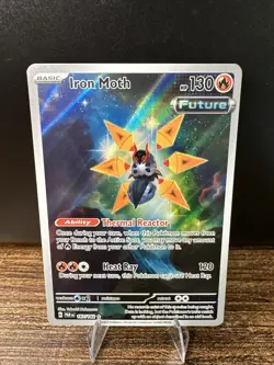Iron Moth 187/182 Sv04: Paradox Rift Pokemon TCG Illustration Rare Holo Card - Image 1