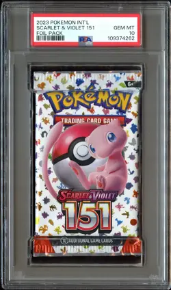 PSA 10 GEM MINT Pokemon Card 151 SEALED BOOSTER Pack CS3-262 - Image 2