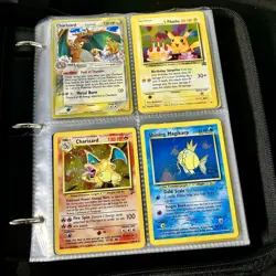 Lot of 100 ALL HOLO Vintage Pokemon Card Binder Collection Charizard - Image 1
