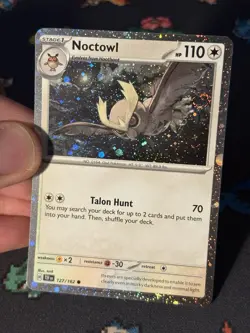 Pokemon Cards Noctowl 127/162 Cosmos Holo Promo - (NM) #1 *SWIRL* - Image 2