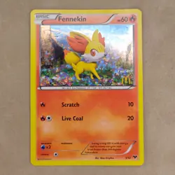 Fennekin 3/12 Holo McDonald's Promo Pokemon Card MP Moderately Played - Image 1