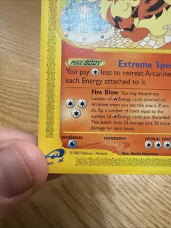 Pokemon Card - Arcanine Aquapolis 2/147 Non-Holo Moderate Play - Image 3