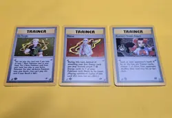 Vintage Pokemon Card Lot 1rst Edition HOLO Trainer 3 cards NM - Image 1