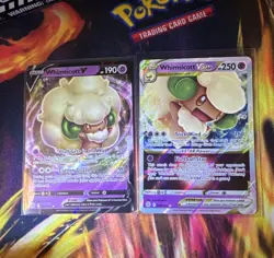 Whimsicott V & VSTAR (Lot of 2) Holo Brilliant Stars Pokemon Cards NM 🔥🔥 - Image 1