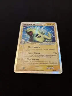 Pokemon TCG Tyranitar-EX Dragon Frontiers Holo Card 99/101 Delta Species - Image 1