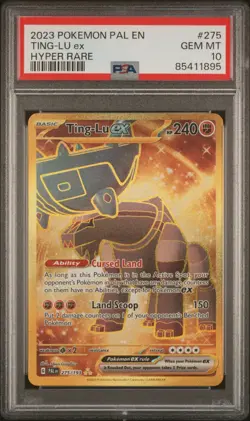 Pokemon TCG Ting-Lu ex 275/193 Paldea Evolved Hyper Rare Card PSA 10 - Image 1