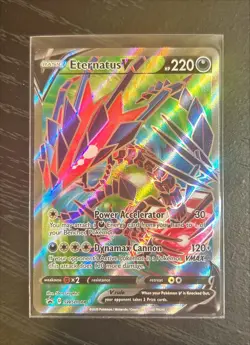 Eternatus V SWSH044 NM Full Art Promo Rare Pokemon Card - Image 1