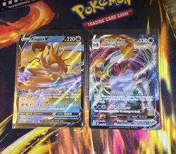 Kingler V & VMAX (Lot of 2) Holo Brilliant Stars Pokemon Cards NM 🔥🔥 - Image 1