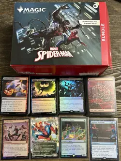 Marvel's Spider-Man Magic The Gathering Bundle OPENED All Cards Inc. See Descrip - Image 1