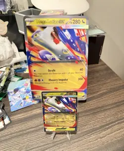 2025 Mega Evolution Mega Latias EX Promo 011 AND JUMBO Pokemon Card - Image 1