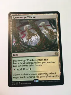 MTG Razorverge Thicket Phyrexia: All Will Be One 257/271 Regular Rare NM - Image 1