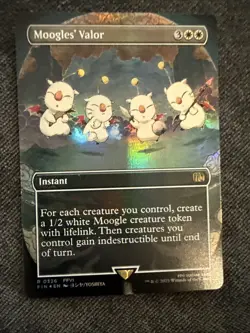 Moogles' Valor (Borderless) Foil x1 #326 - Final Fantasy VI Moogle - Image 1