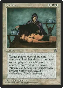 Leeches Homelands Rare LP Magic: The Gathering Normal - Image 1