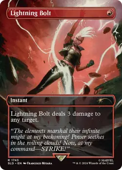 Lightning Bolt Marvel Secret Lair NM MTG - Image 1