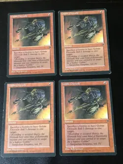 Goblin Grenade X4 Fallen Empires LP Condition See Pics Front Back - Image 1