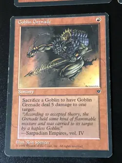 Goblin Grenade X4 Fallen Empires LP Condition See Pics Front Back - Image 4
