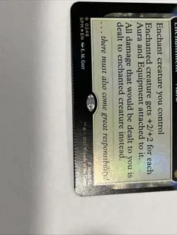 With Great Power... (Extended Art) Marvel's Spider-Man Foil Miscut Misprint - Image 2