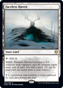 1x Faceless Haven - Foil NM-Mint, English Kaldheim MTG Magic - Image 1