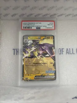 2025 POKEMON SVP EN-SV PROMO ILLUSTRATION CONTEST 2024 #215 TOXTRICITY EX PSA 8 - Image 1