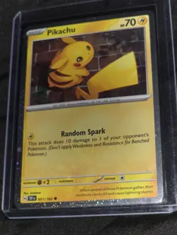 Pokemon TCG Temporal Forces Pikachu Cosmos Holo 051/162 - Image 1