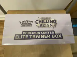 Pokemon TCG Chilling Reign POKEMON CENTER Elite Trainer Box ETB NEW/Sealed - Image 4