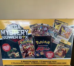 NEW! POKEMON 2025 MEGA MYSTERY POWER BOX MEIJER EXCLUSIVE - SEALED - Image 1