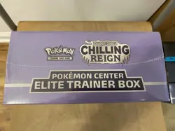 Pokemon TCG Chilling Reign POKEMON CENTER Elite Trainer Box ETB NEW/Sealed - Image 4